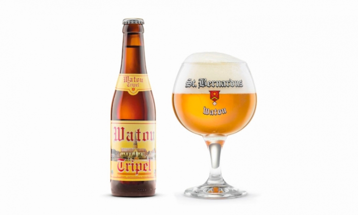 ST. Bernardus Watou Tripel flesje en glas